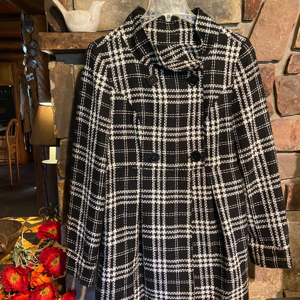Women’s Plaid AB Studio Coat / size 12